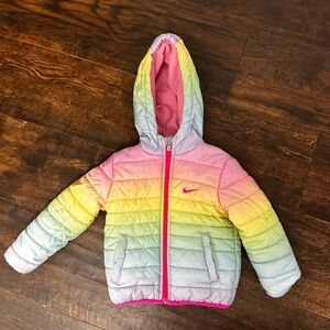 Colorful Gradient Puffer Jacket for Kids